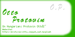 otto protovin business card